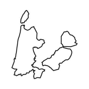 Tekening van provincie Noord Holland en Flevoland die de groei van FMMU symboliseren met zorg leveren aan detentieboten en uitzetcentra