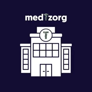 Tekening van een MGZ-praktijk met medTzorglogo