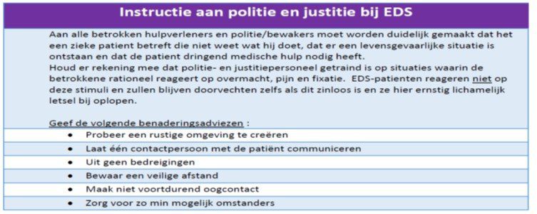 Casus - Een opgewonden toestand - Instructie aan politie en justitie bij EDS