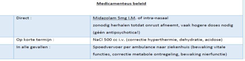 Casus - Een opgewonden toestand - Medicamenteus beleid