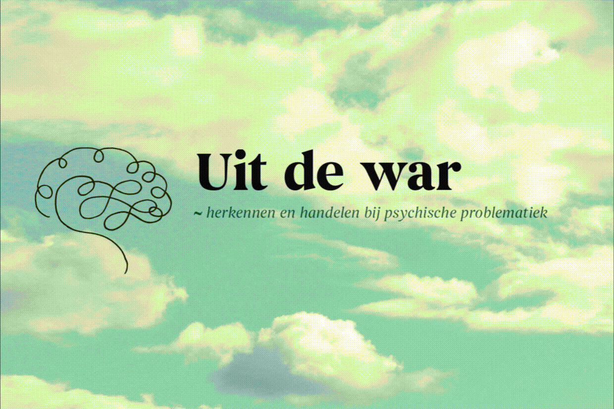 Bewegend beeld van wolken in de lucht met de titel van het medTzorg congres 