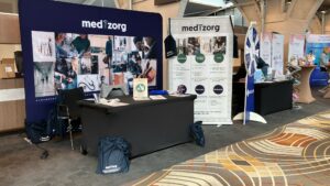 Foto van de medTzorg stand tijdens het Verenso congres 2025