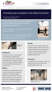 Poster Providing care in prisons is not without concerns
